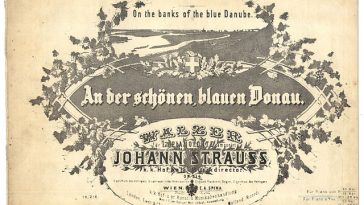 Donauwalzer, Titelblatt einer der ersten Ausgaben 1867